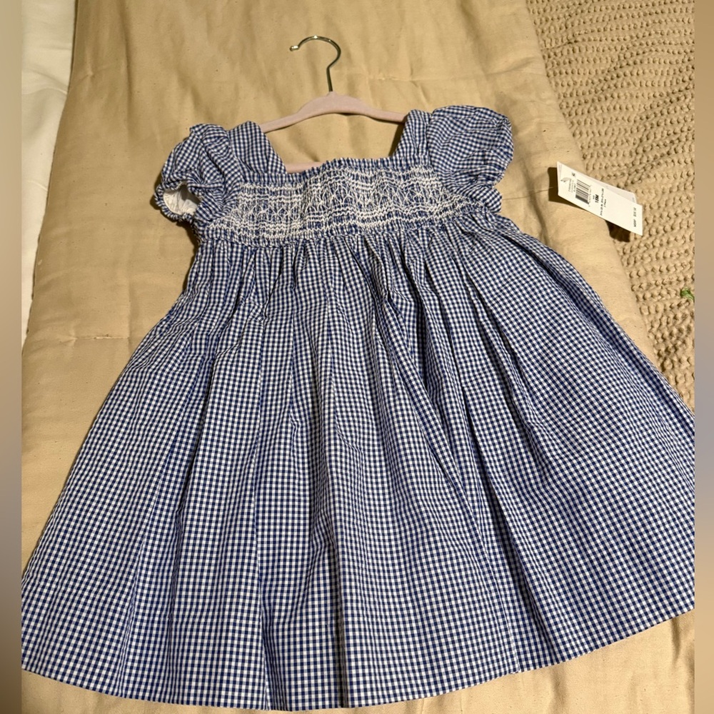 Polo by Ralph Lauren Gingham Blue Kids Dress
